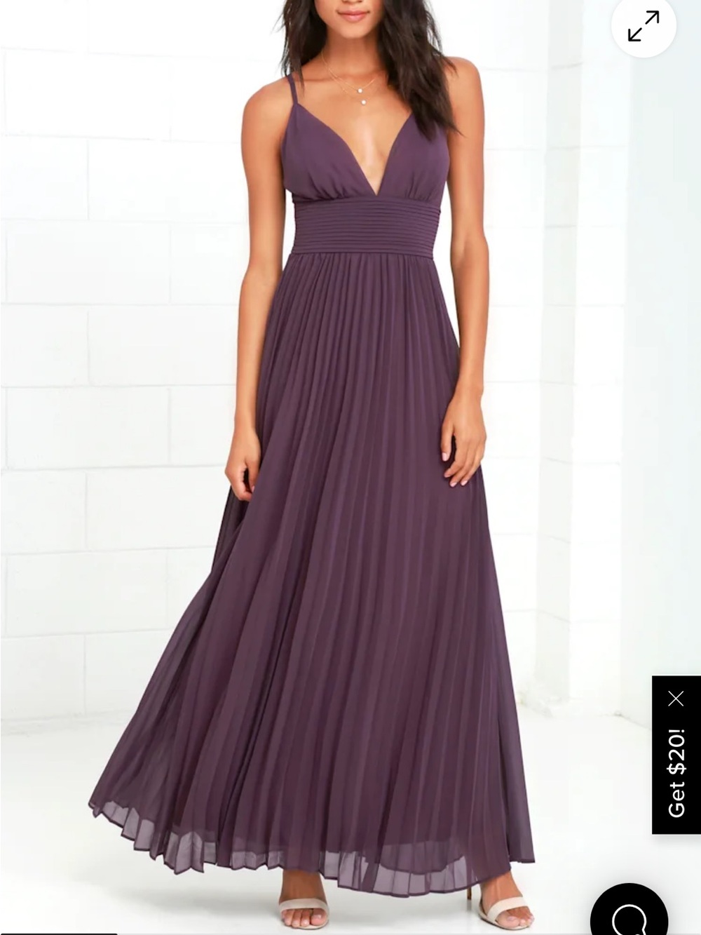 Lulus Depths of my Love Dusty Purple Maxi Dress